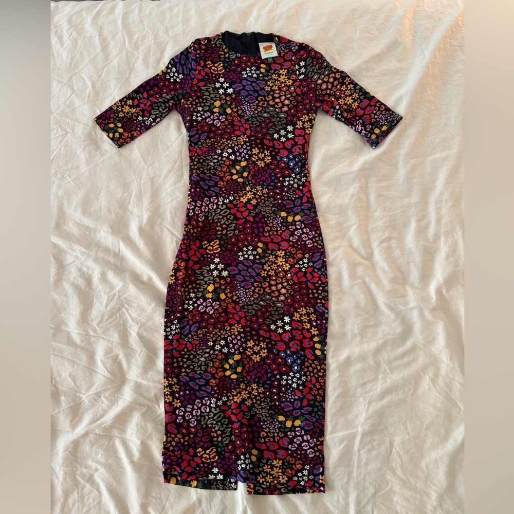 Farm Rio Floral/Leopard Midi Dress
